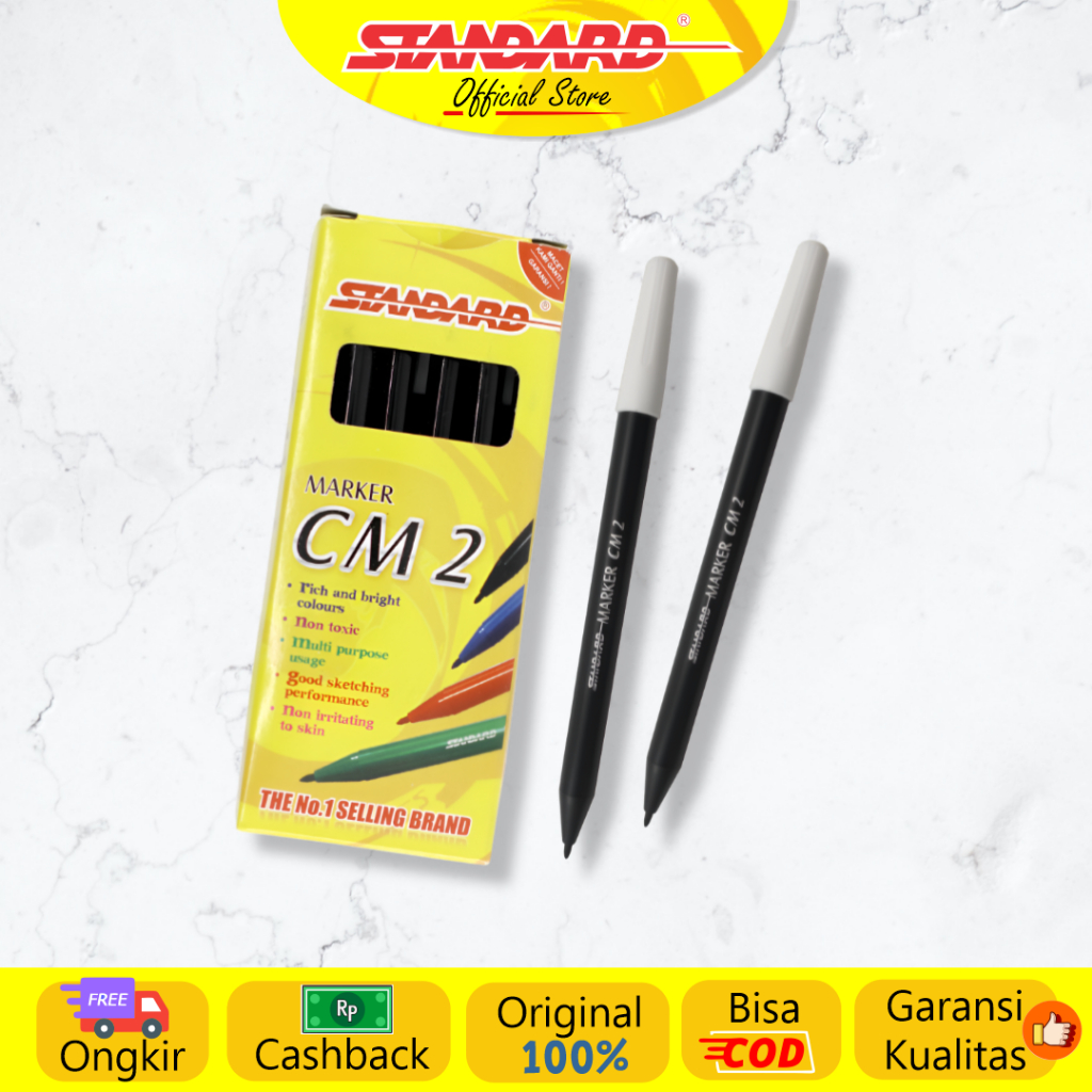 

Standard Marker - CM 2 Isi 12 pcs ( Spidol )