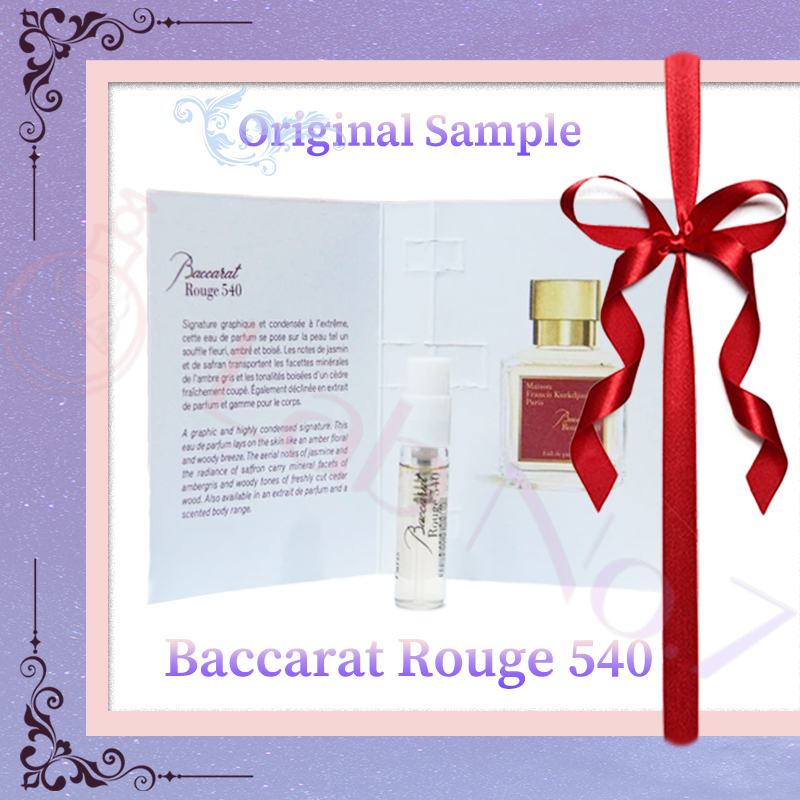 2 ML Maison Francis Kurkdjian Baccarat Rouge 540, Wangi Parfum Botol,Tester Parfum Niche mini - Fies
