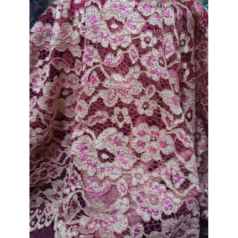 bahan brokat brukat kebaya brokat tulang