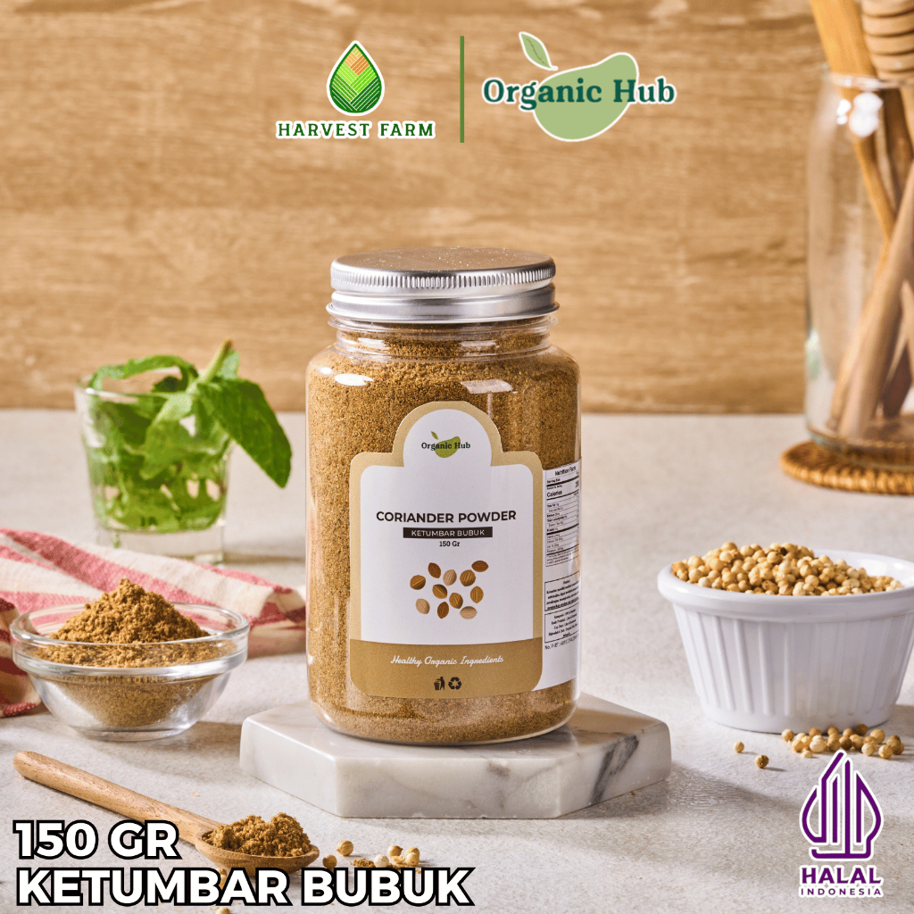 

Organic Hub Ketumbar Bubuk Halus Bumbu Dapur Rempah Organik Premium Coriander Powder 150 gr