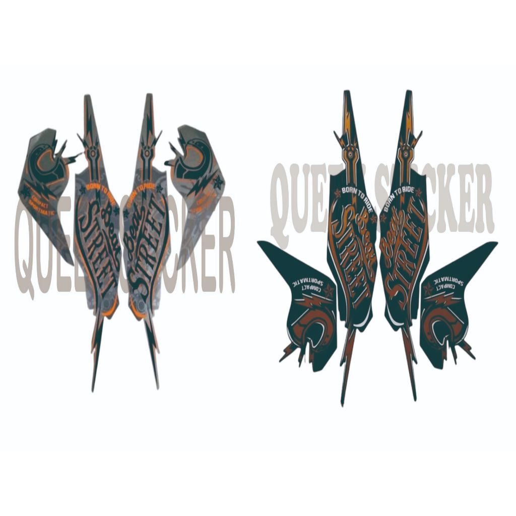 STICKER STRIPPING LIST BODY STANDART HONDA BEAT STREET 2019