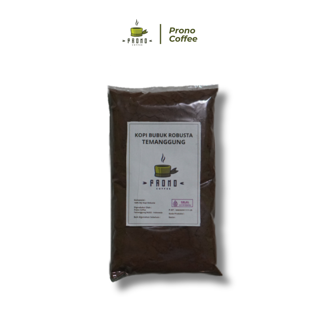 

KOPI BUBUK ROBUSTA TEMANGGUNG 100 GRAM (MURNI TANPA CAMPURAN APAPUN) TERMURAH - PRONO COFFEE