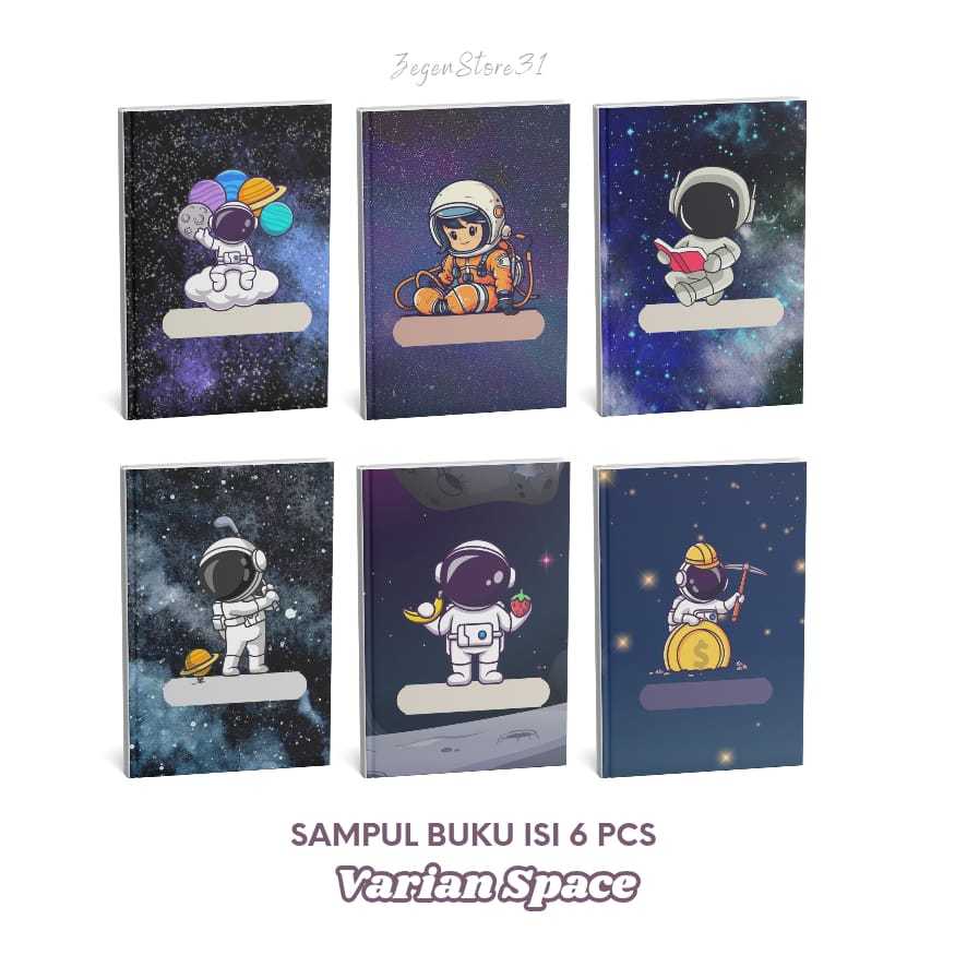 

{SPACE} SAMPUL BUKU COVER BOOK AESTHETIC 6 PCS estetik