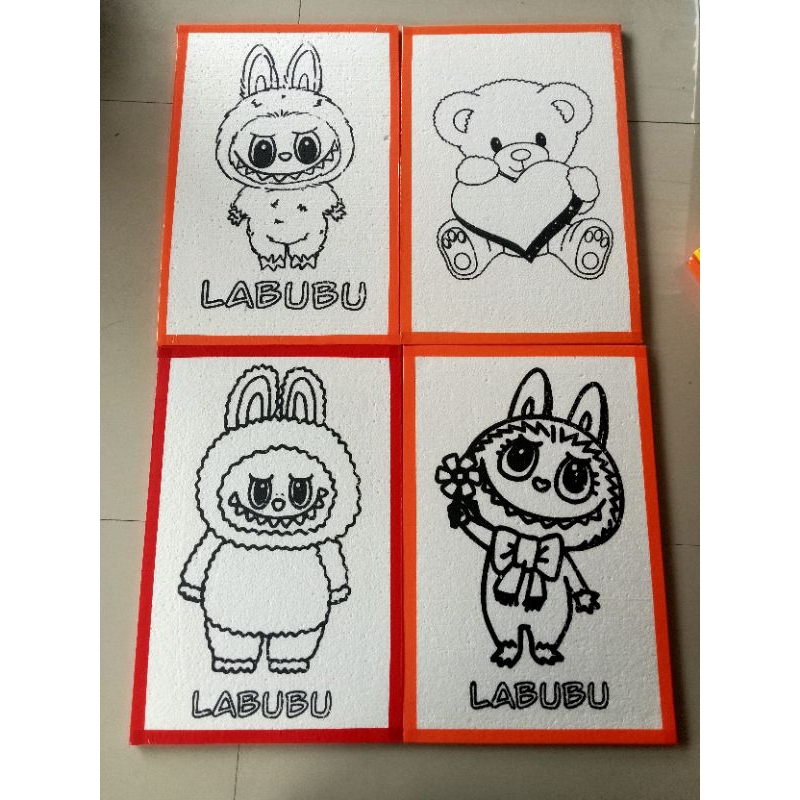 

PAKET STYROFOAM LUKIS ANAK 20PCS UK JUMBO 33X50X1CM FULL LIST LAKBAN.