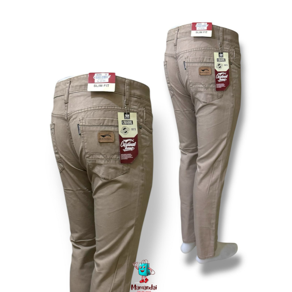 Cardinal Kanvas Celana Panjang Pria Katun