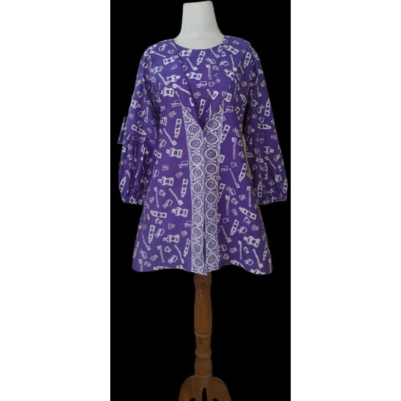 Tunik blazer batik gigi