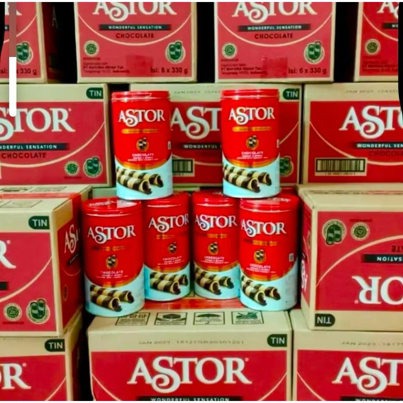 

( 1 Dus / 6 Kaleng ) ASTOR WAFER COKLAT 330gr