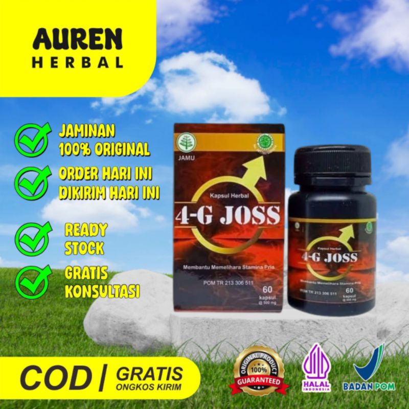 4G Joss Original Obat Stamina Pria Kapsul Herbal Asli Mantap Ampuh