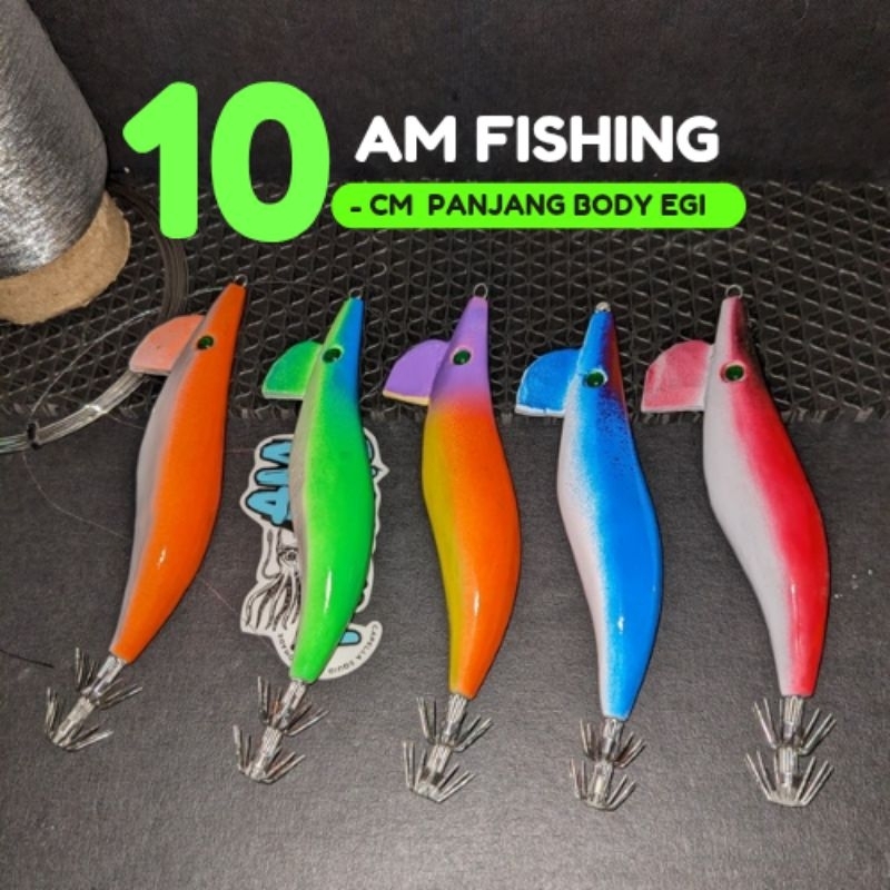 CAPELA EGI / KAYU HANDMADE TENGGELAM UKURAN  BODY EGI 10Cm