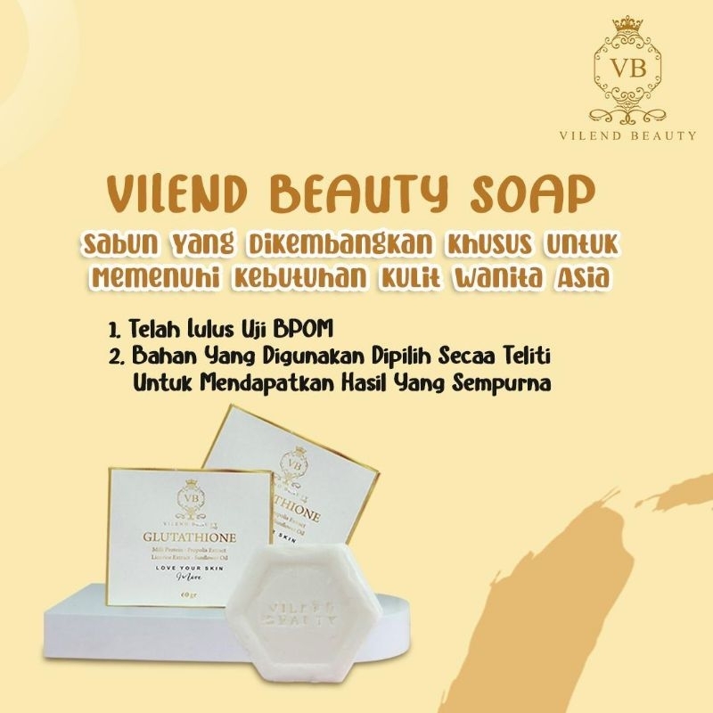Vilend Beauty Soap Pemutih Badan Permanen Sabun Dosting Viral