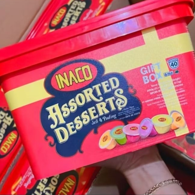 

INACO Jelly Assorted Dessert Gift Box 600 g INACO Mini Jelly Bucket 50 x 15 g