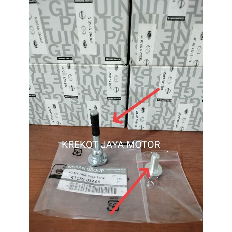 pin CALIPER bawah depan Nissan grand Livina L10,Nissan march original bergaransi baru W/seal
