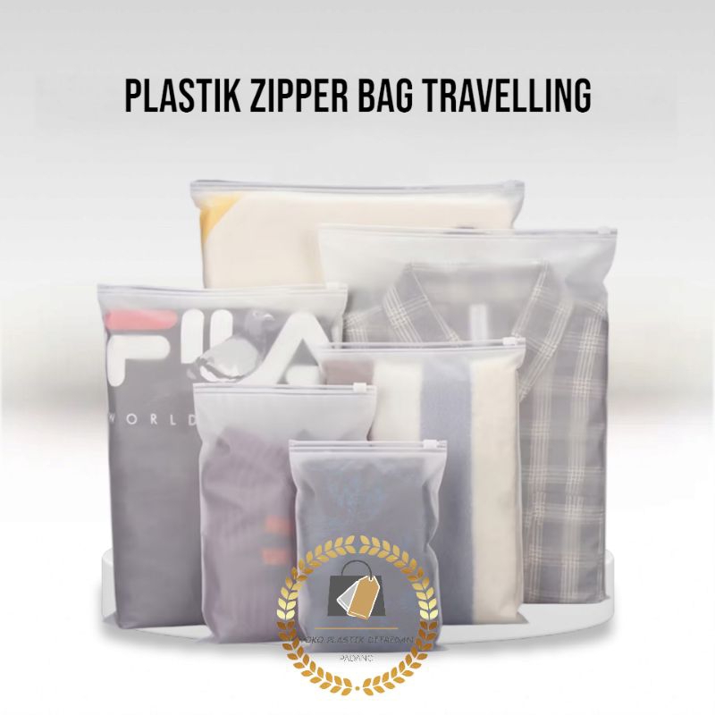Plastik Zipper Bag Plastik Storage Bag Plastik Zipper Pakaian Umroh / Travelling
