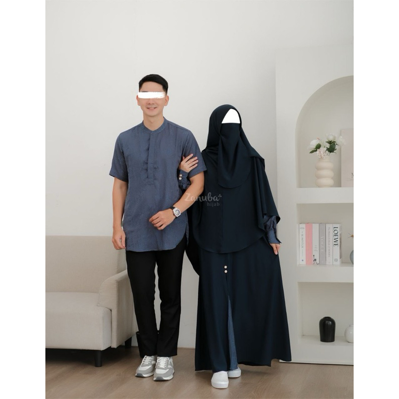 GAMIS dan KEMKO RAYA COUPLE SERIES JAMILAH HANZHALAH SET ZANUBA