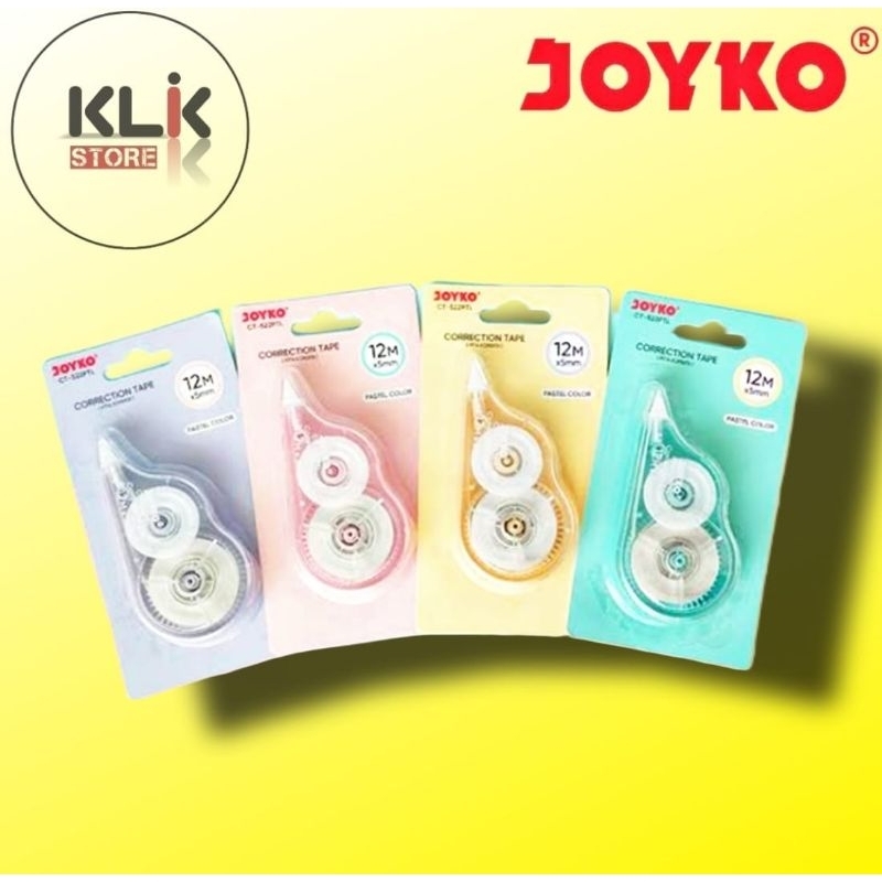 

Correction Tape Joyko CT-522 PTL / Tip X Kertas Pastel / Pita Stipo Koreksi