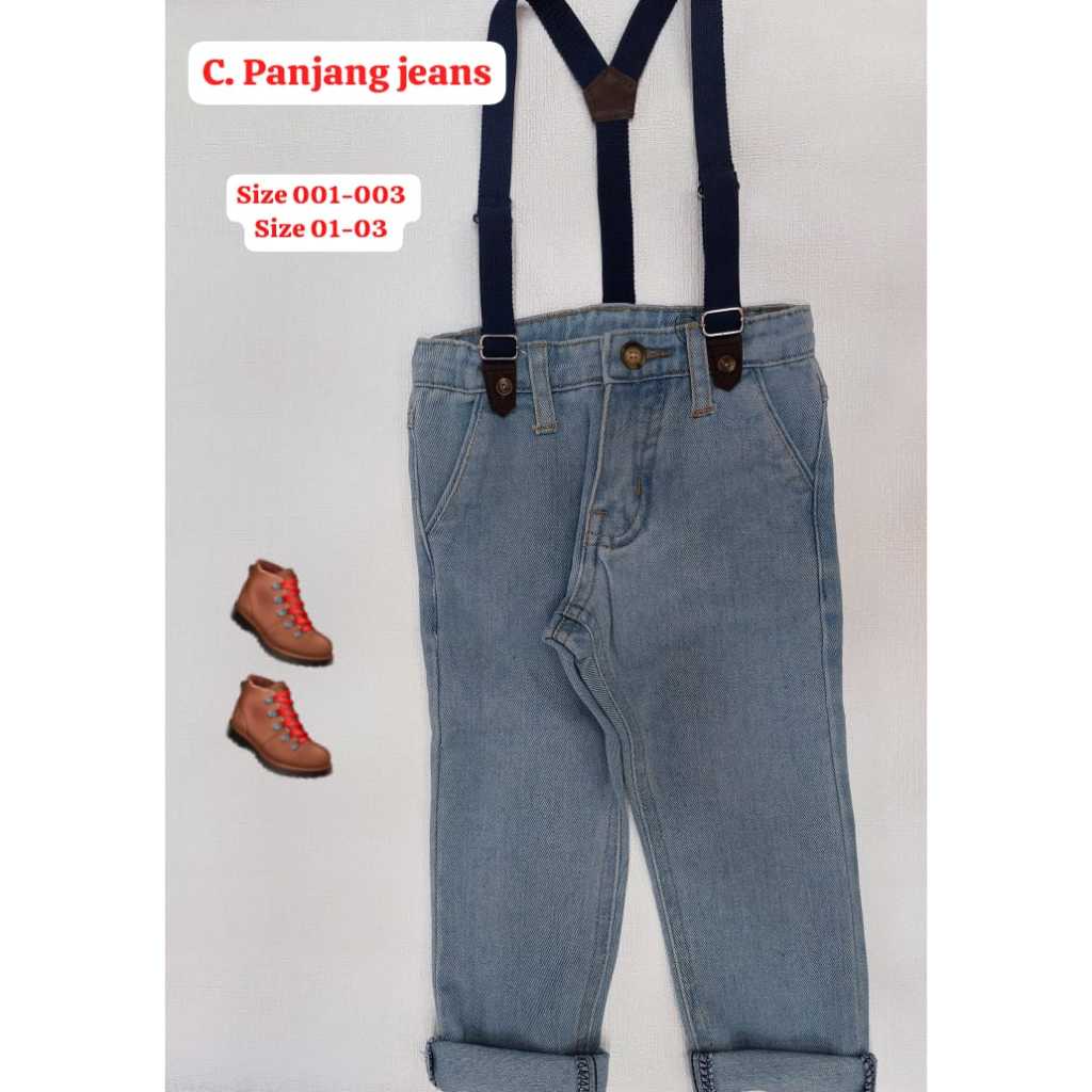 Celana Panjang Jeans Anak Overall