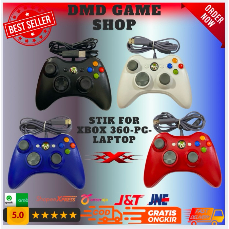 Stik Stick xbox 360 wired// stick kwalitas superr // stick xbox-pc