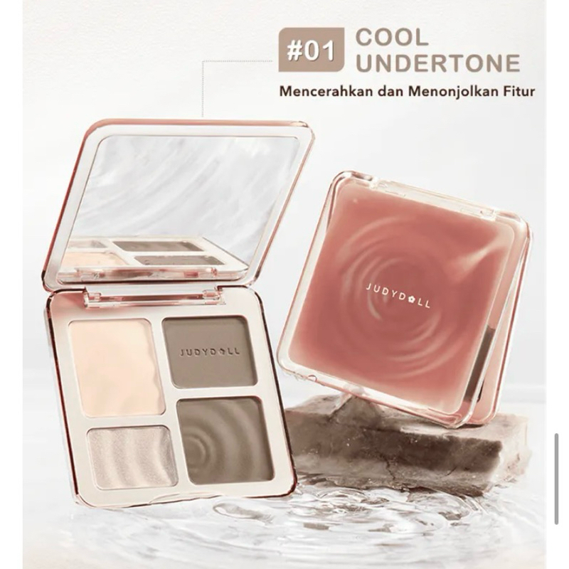 PRELOVED Judydoll Highlight & Contour Palette - Highlight & Contour Powder