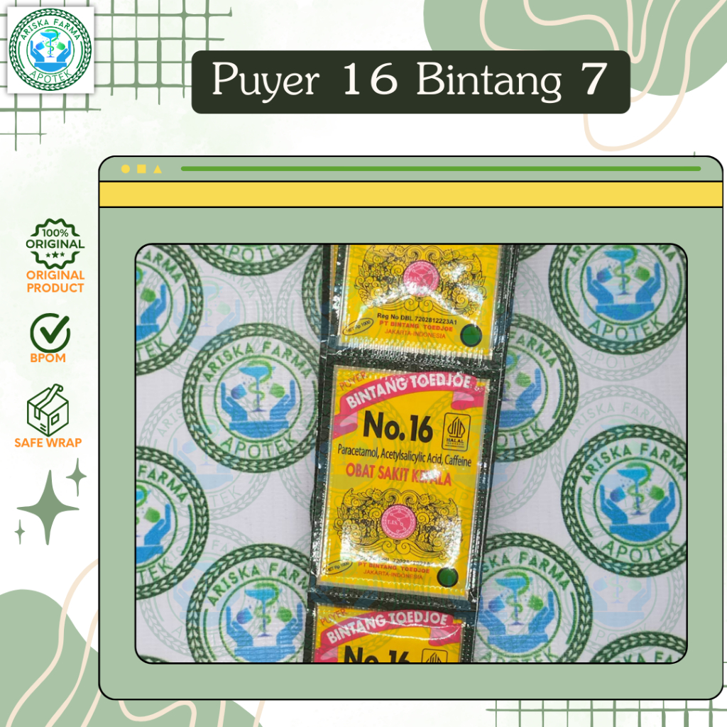 Puyer 16 Bintang 7 per sachet
