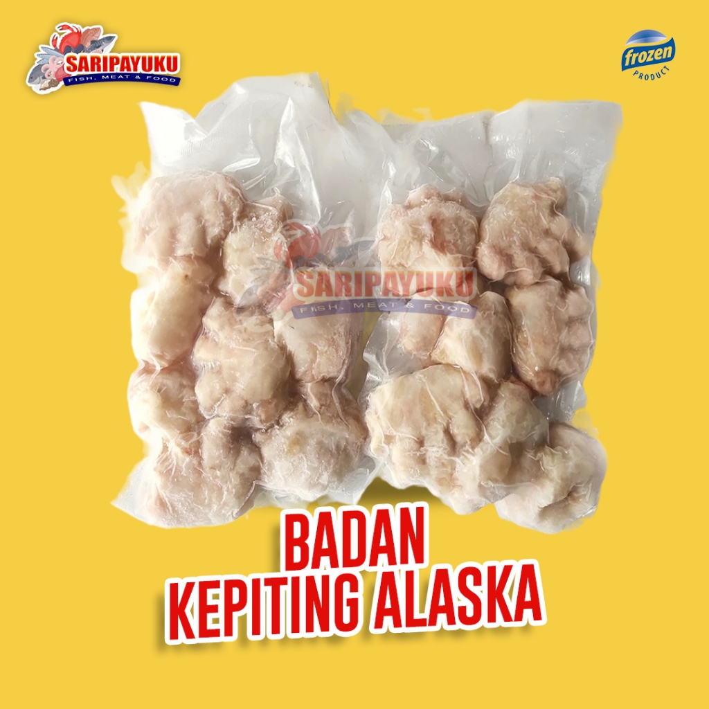 

Kepiting Alaska Tanpa Kaki 500 Gram / Alaska Crab / Seafood