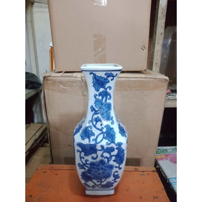 Guci keramik hias Tinggi 35cm