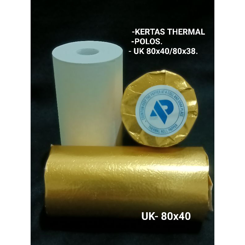 

KERTAS THERMAL POLOS 80x38 / 80x40