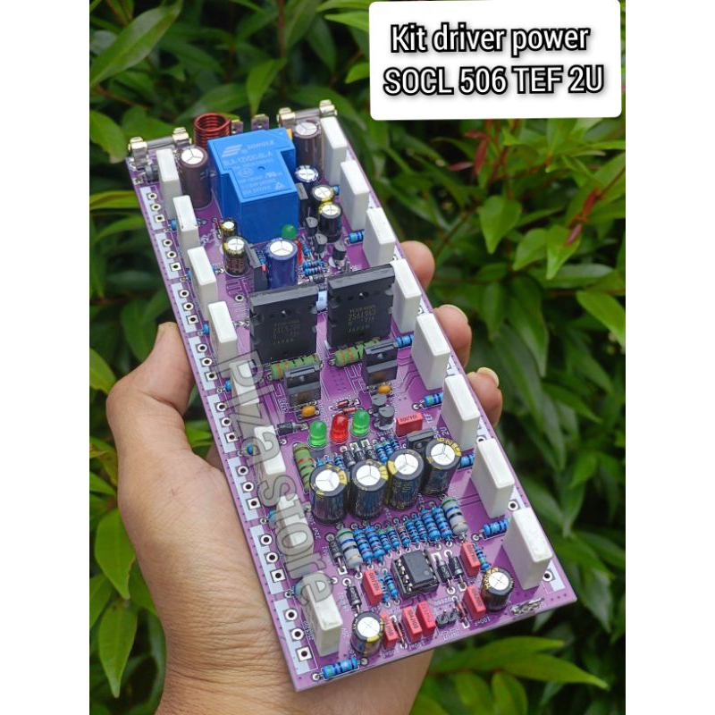 Kit power Socl 506 TEF 2U 20cm lengkap protector speaker kapasitas 8set final Toshiba cocok untuk ou