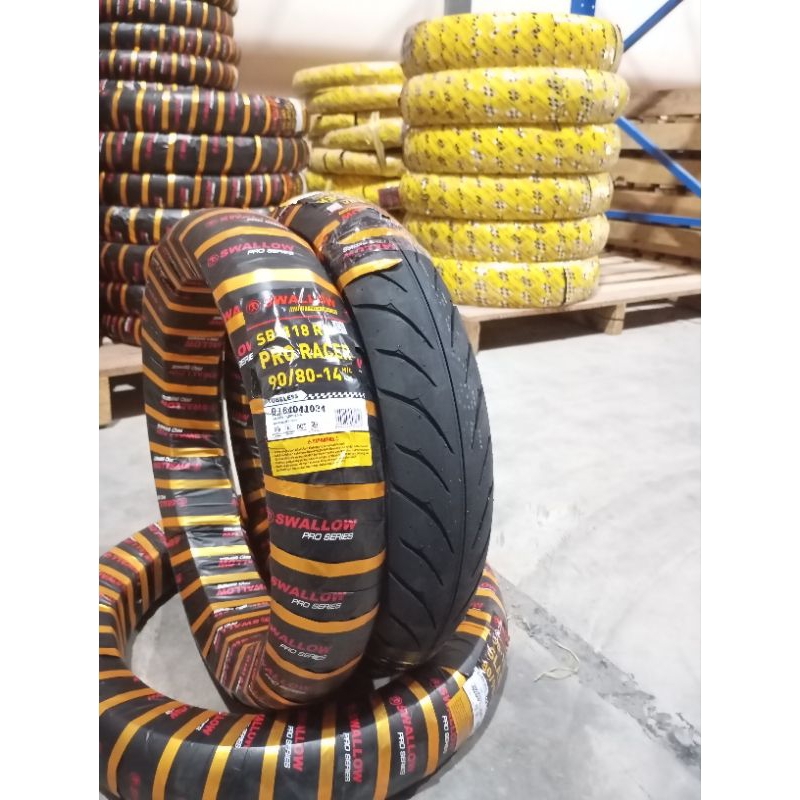 -Syaq Ban- SWALLOW PRO RACER ( 90/80-14 ) TUBELESS