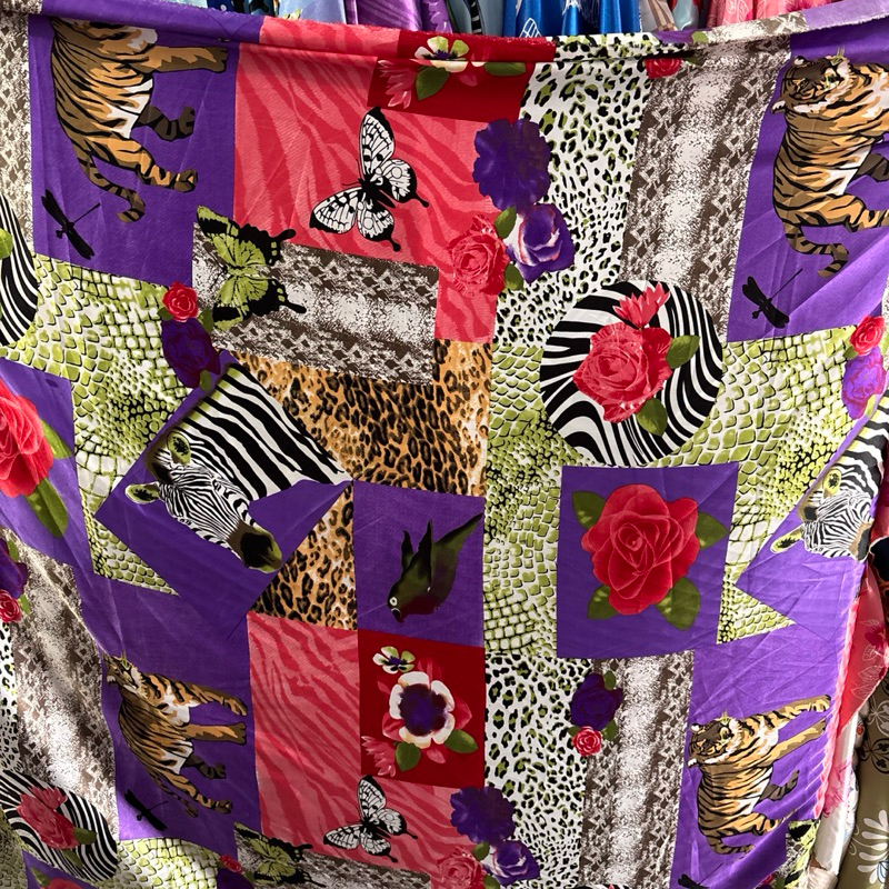 Kain Satin Silk Premium - kain silk motif premium - kain bahan motif - kain satin sutra silk premium