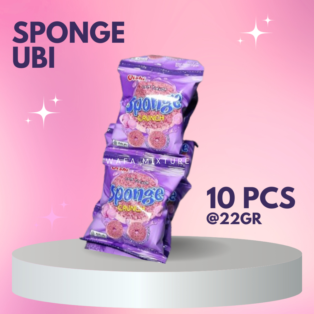 

Oishi Sponge Crunch UBI 22gr Renceng Renteng isi 10, eceran 2000an