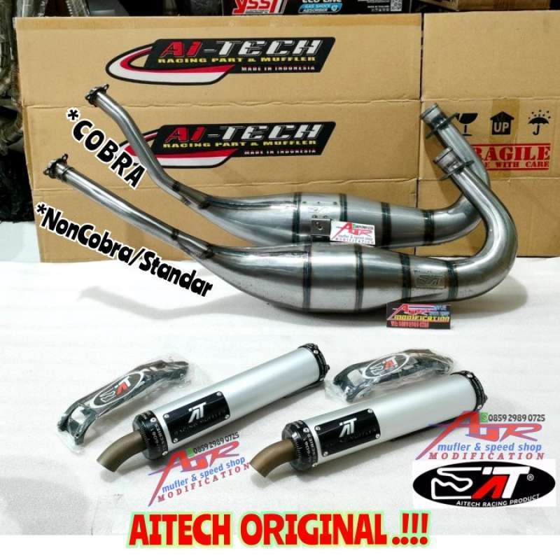 Perut Knalpot Ninja R / Ninja RR Big Volume Galvanis Cobra Suara Mantapss Aitech