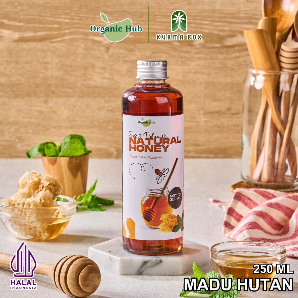 

Organic Hub Natural Honey Premium Quality 100% Organic Asli Madu Hutan Premium Quality 250 ml