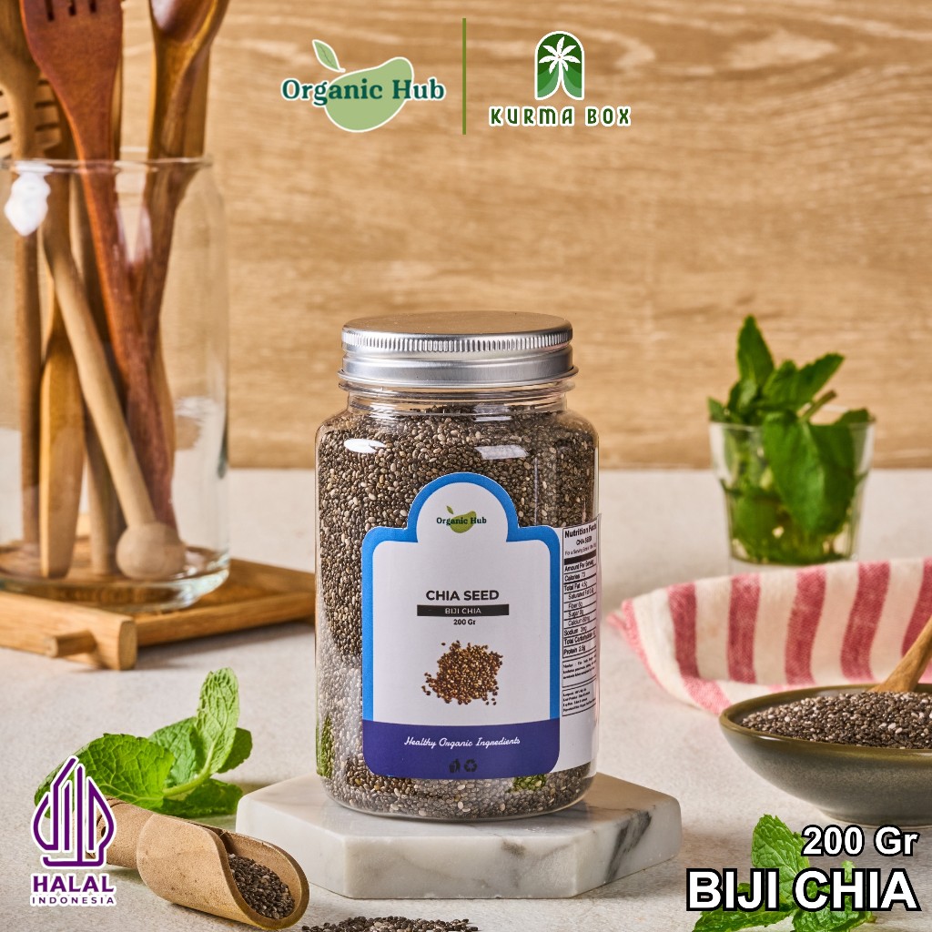 

Organic Hub Chia Seed Untuk Diet Premium Quality Original Biji Hitam Organik 130 gr