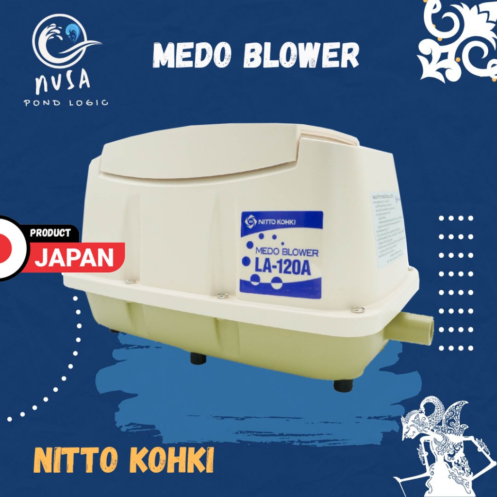 Nitto Air Blower Medo LA 120A Compressor Air Pump Pompa Udara Kolam