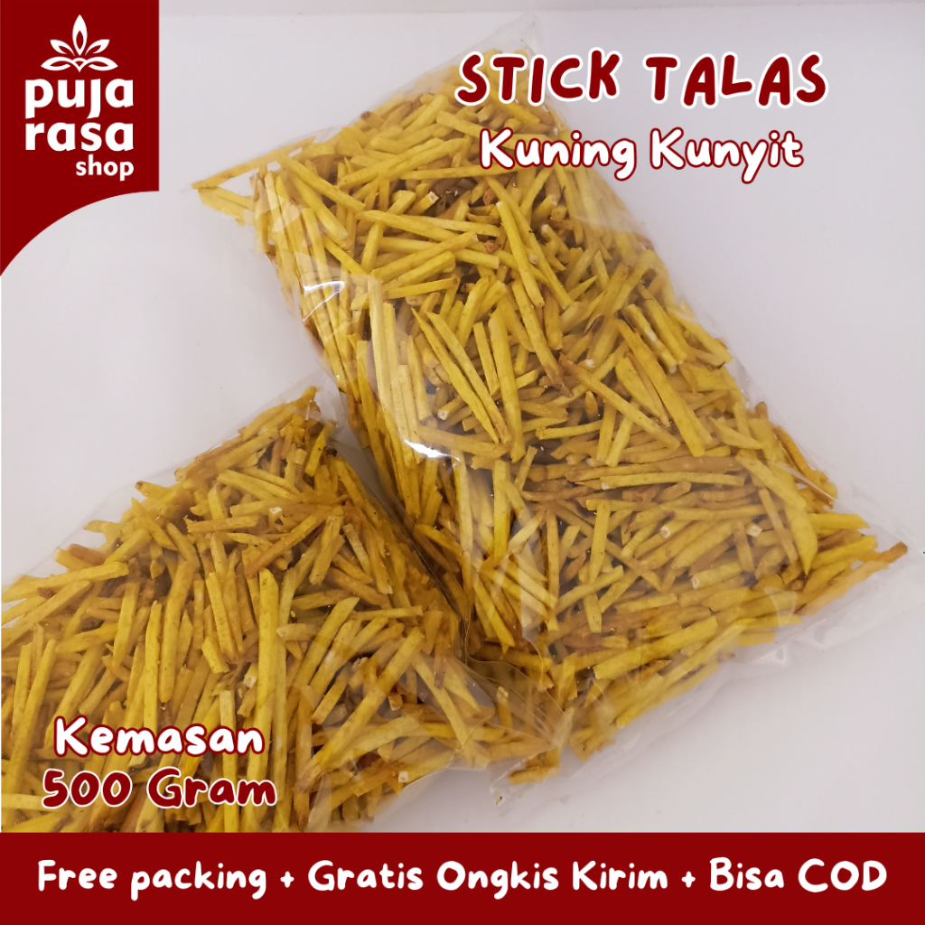 

STIK STICK UBI TALAS KUNING KUNYIT GURIH TELA-TELA 500 GRAM