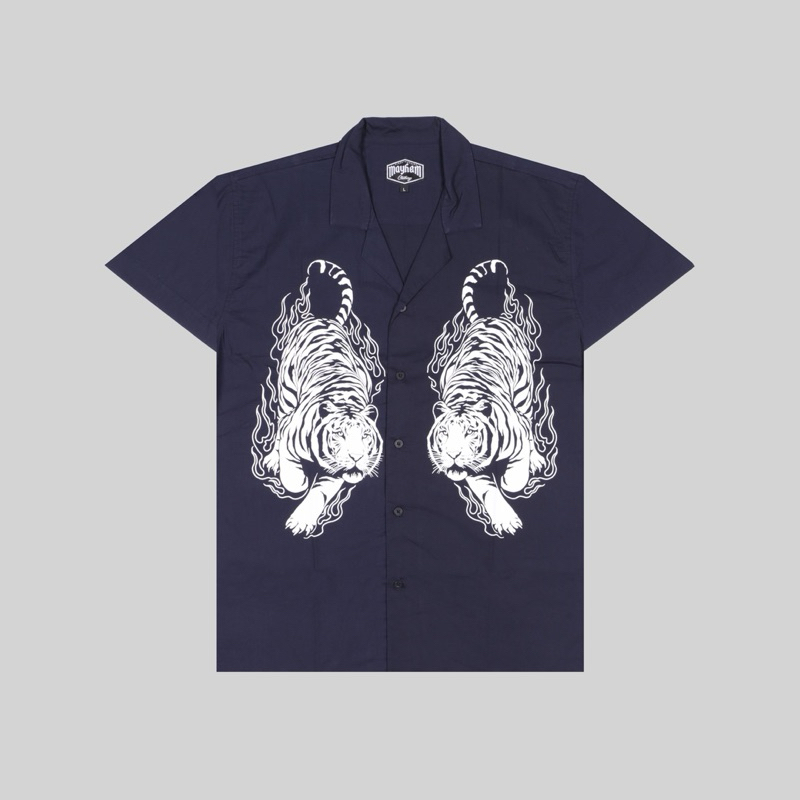 MAYHEM Shirt Tigering Navy