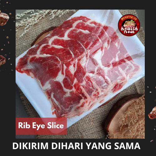 

DAGING SAPI Grill BEEF Rib Eye SLICE (LowFat) SHABU-SHABU 250 GR rib eye slice