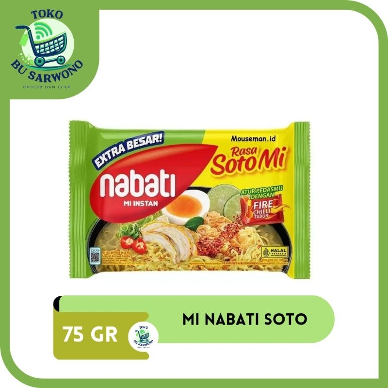 

NABATI MI KUAH SOTO 75 GRAM SATUAN
