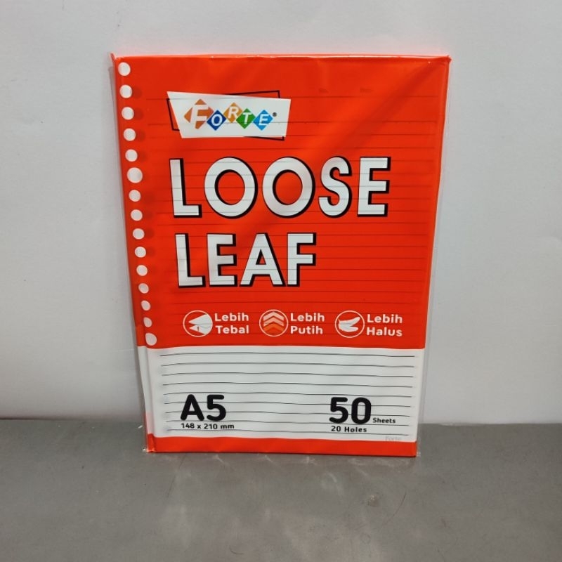 

Isi Binder Ukuran A5 50 Sheet Forte