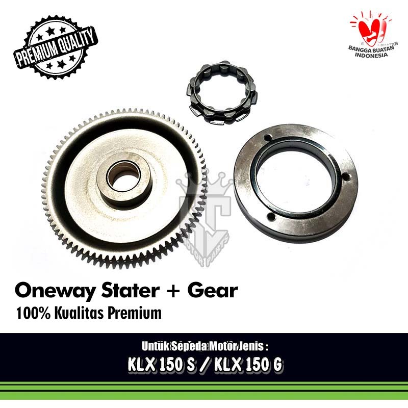 Rumah Gear Stater Besar One Way Komplit Kawasaki KLX150 KLX 150 S L G