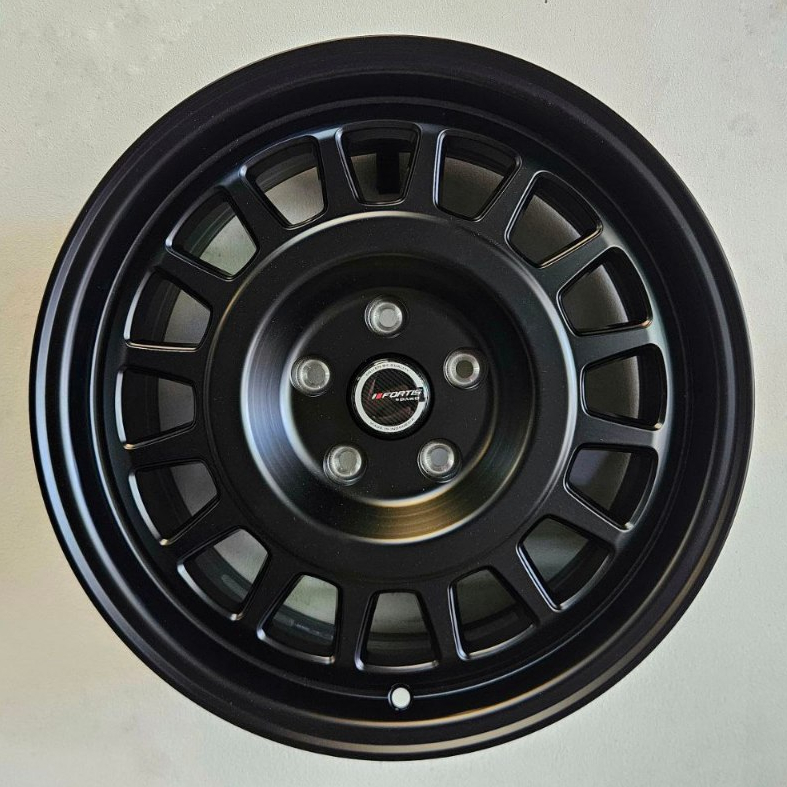 VELG MOBIL ORIGINAL FORTIS WHEELS BY PAKO RINJANI R17 x 8 5H 114,3 ET 35 MATTE BLACK - XPANDER INNOV