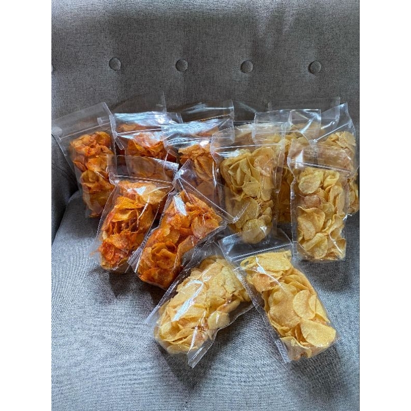 

Keripik kentang balado bumbu medok lekoh minim minyak