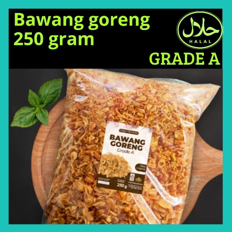 

250 gram Bawang merah goreng POUCH bima Grade A renyah