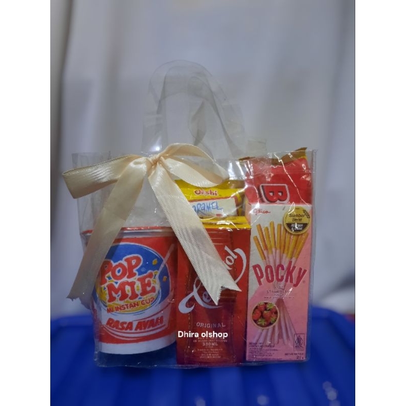 

Paket hampers cantik/tas transparan