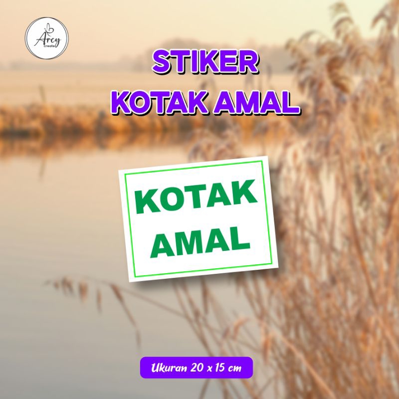 Stiker Sumbangan Kotak Amal