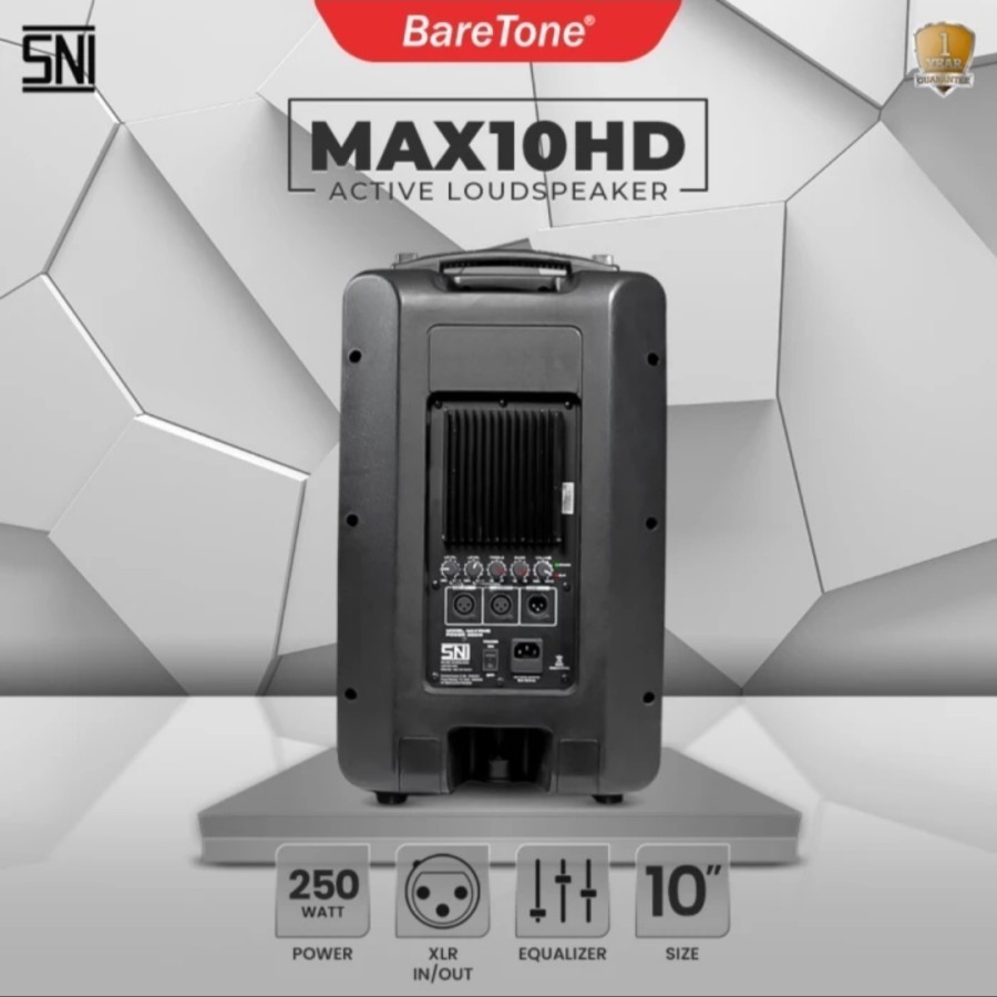(JUAL 2 BUAH) Speaker Aktif Baretone MAX10HD / MAX 10HD / MAX10 HD – ORIGINAL GARANSI RESMI