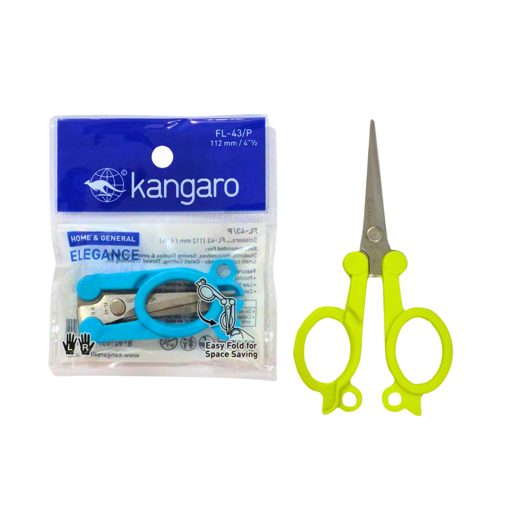 

Gunting Lipat Kangaro FL 43/P ( Foldable Scissors )