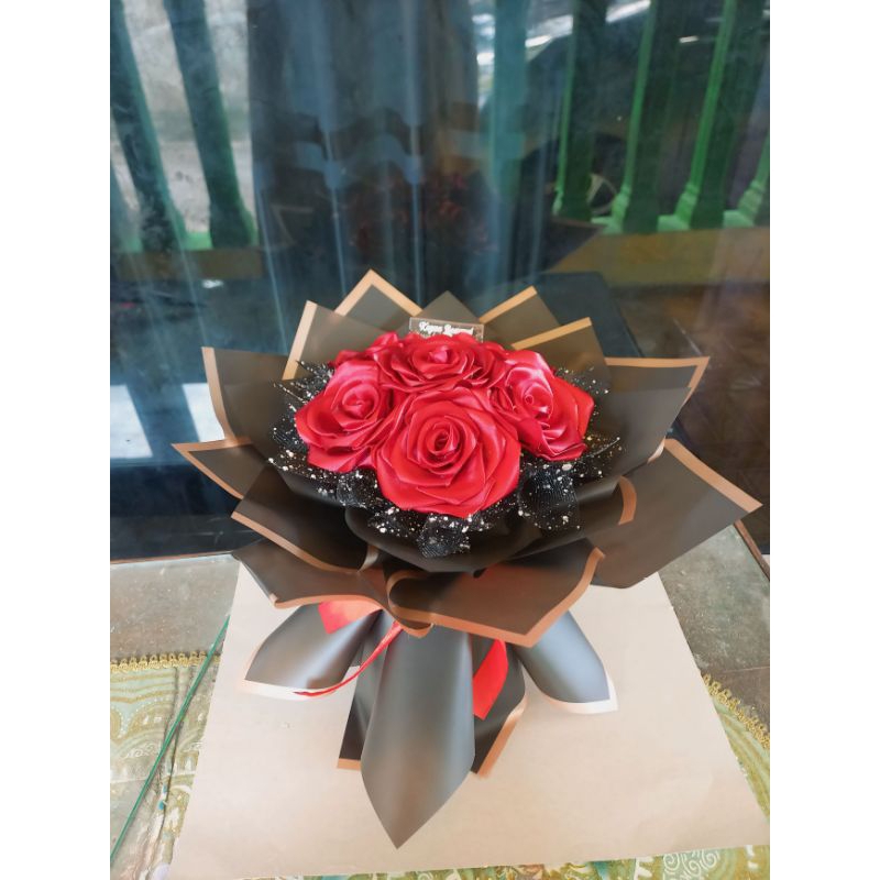 

Buket Bunga Pita Satin/ Bouquet Pita Satin