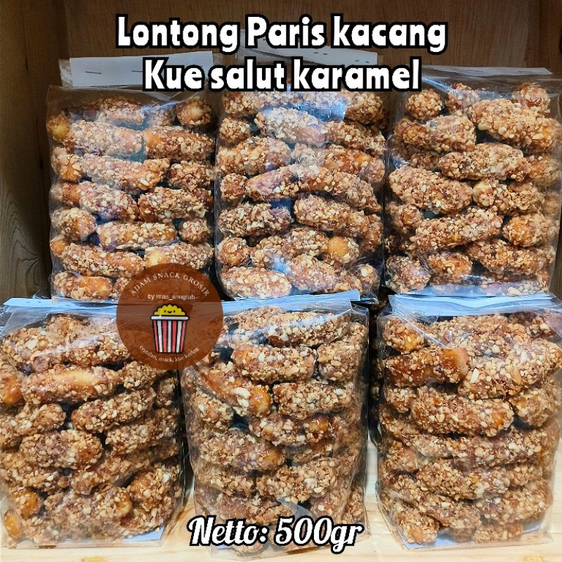 

KUE LONTONG PARIS KHAS SUNDA/ KUE SALUT KARAMEL WIJEN DAN KACANG 500GR