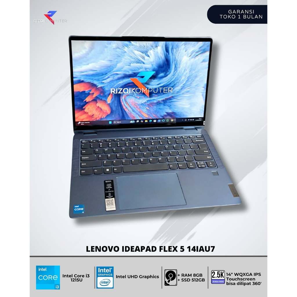 Lenovo Ideapad Flex 5 14IAU7 Intel Core i3 - 1215U Ram 8GB SSD 512GB sbaya